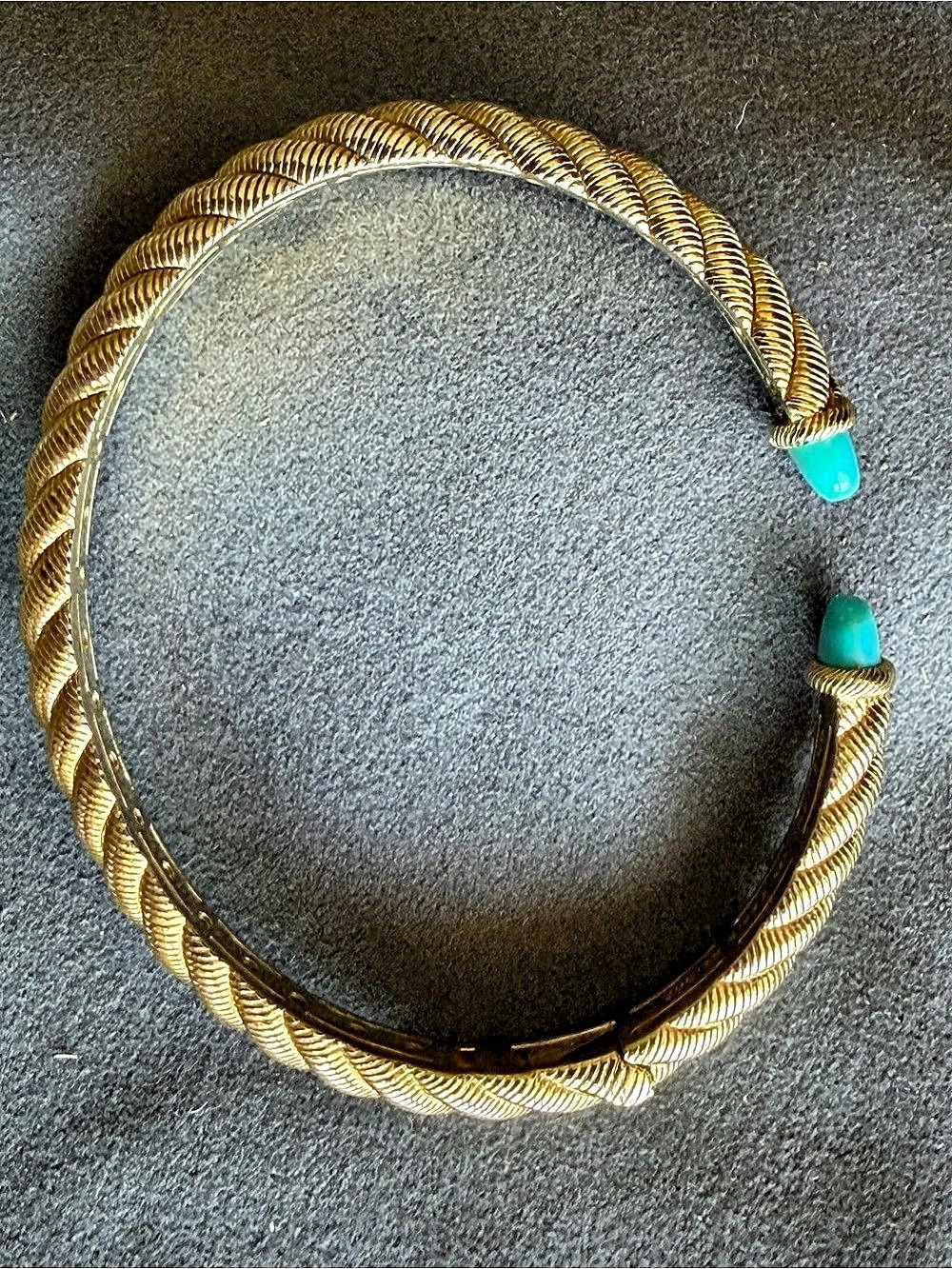Judith Ripka 14K Gold Clad Turquoise Bracelet
